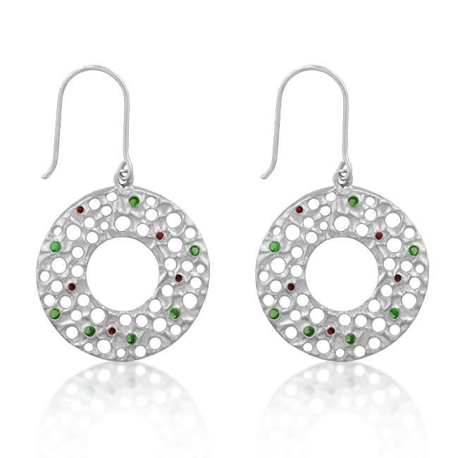 Red and Green Earrings