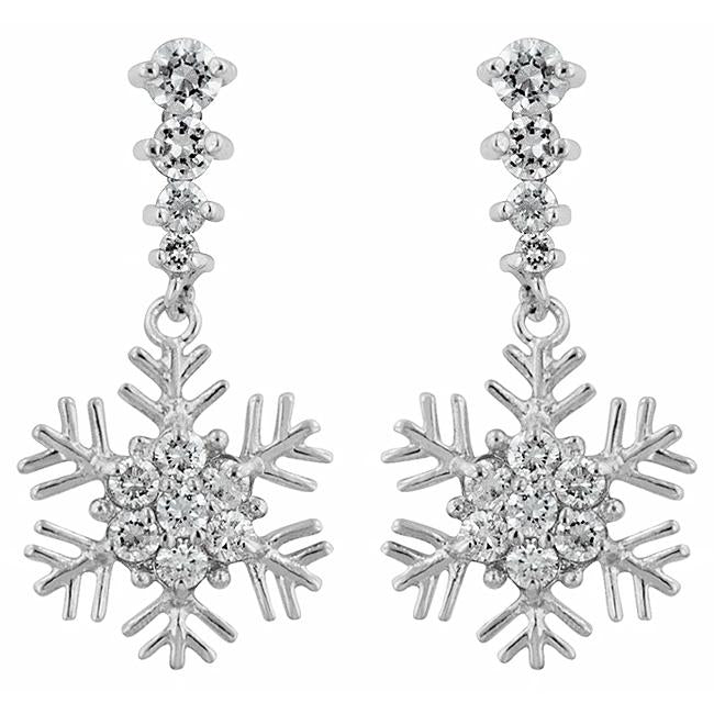 Snowflake Drop Earrings