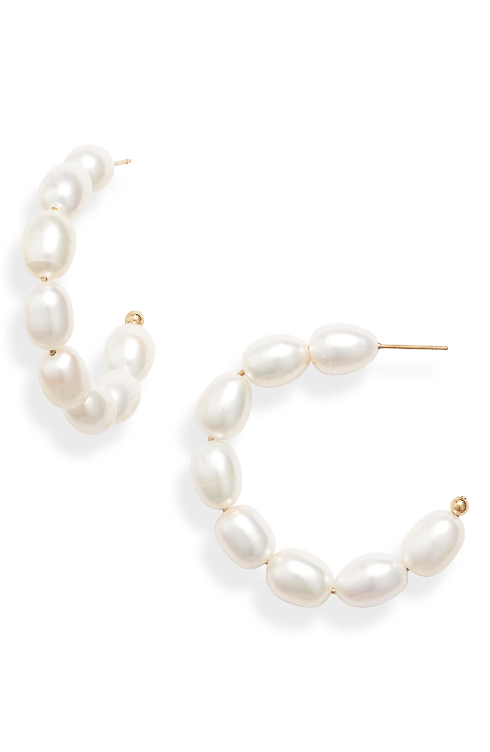 Freshwater Pearl Hoops | More Colors Available