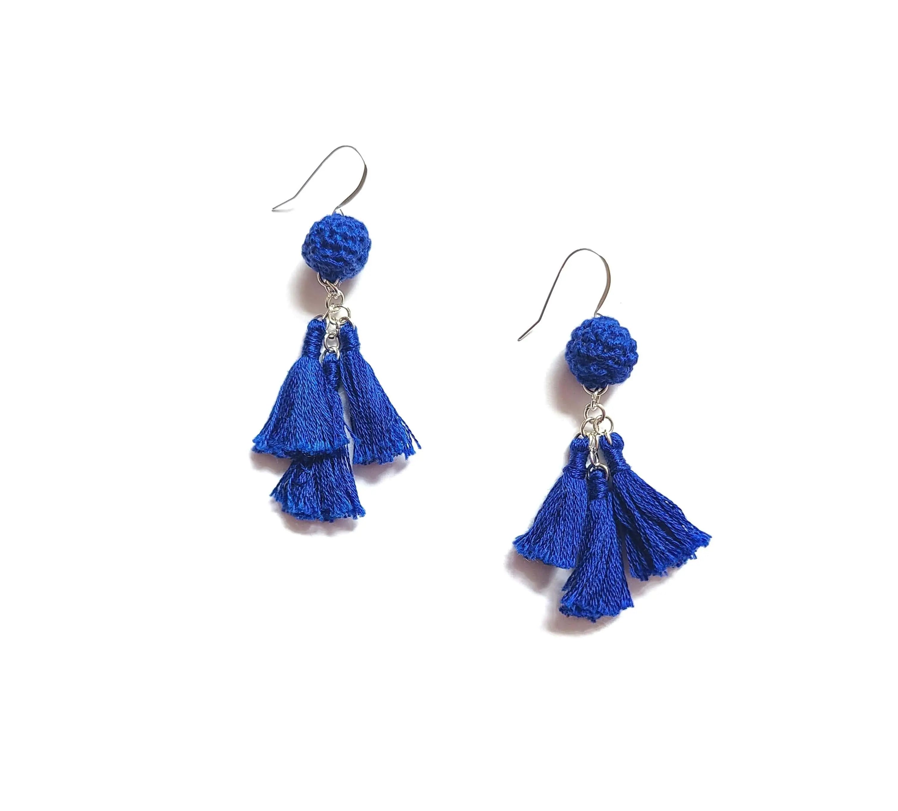 Statement Ball Tassel Earrings