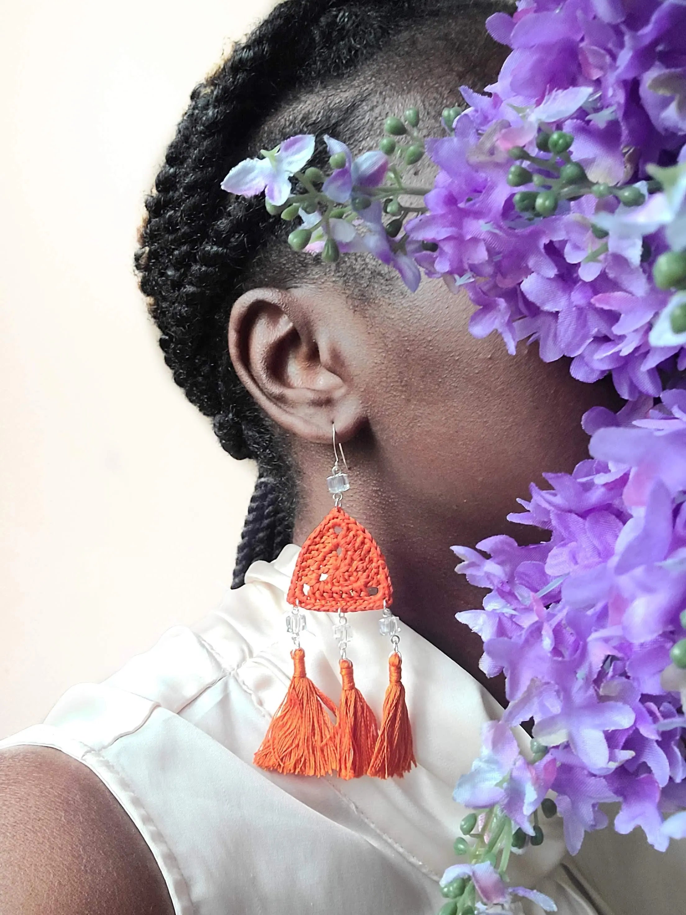 Triple Tassel Earrings