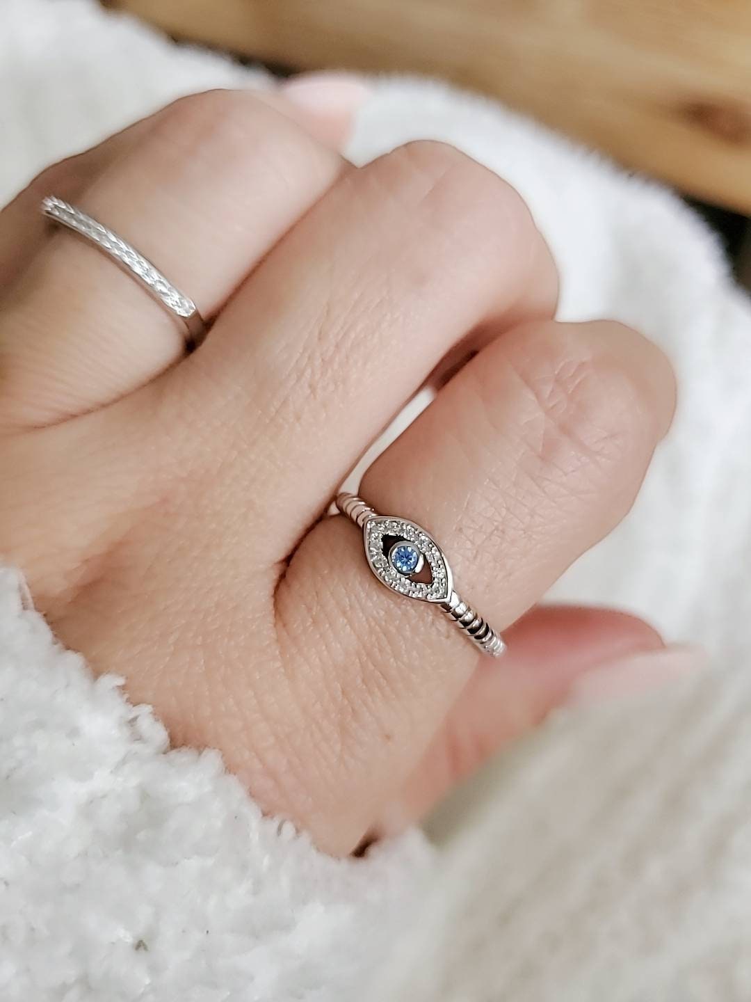 Aquamarine Eye Ring-0