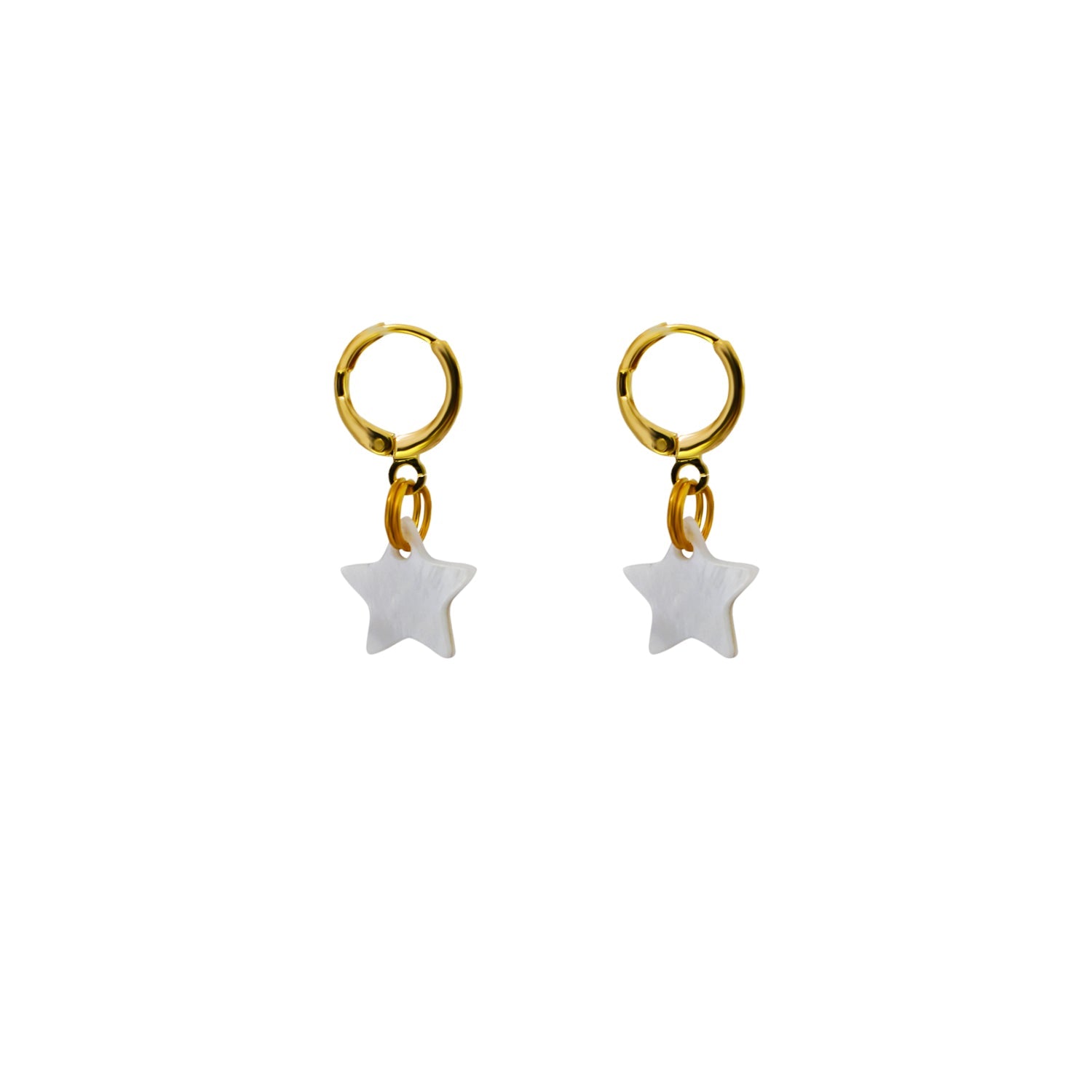 Mother of Pearl Star Earrings